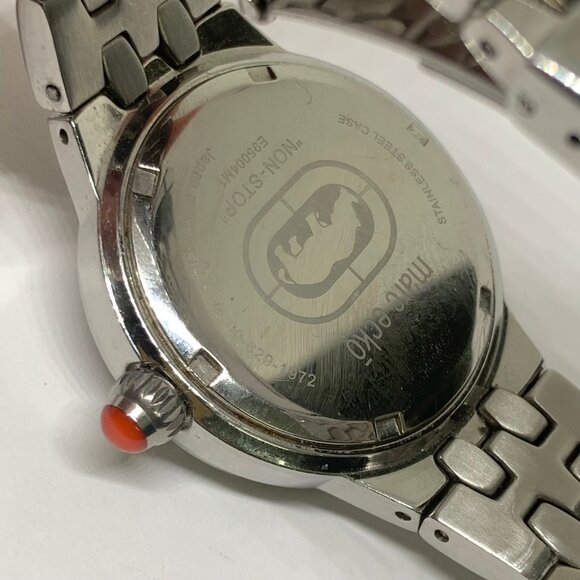 Mark Ecko “Non-stop” quartz analog women’s watch 35mm case silver tone running - Picture 7 of 7